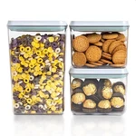 Pop Top Food Storage Containers, 3-PIECE Pantry With Lids Airtight.... Fixed Price $40.90.
