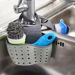 Home Storage Drain Basket Kitchen Sink Holder Adjustable Soap Sponge Shelf. Fixed Price $12.99.