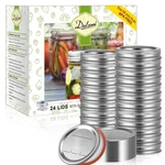 Dalzom 48PCS Canning Lids Rings Wide Mouth, Premium Mason Jar With.... Fixed Price $22.20.