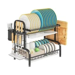 Leguang 2-TIER Stainless Steel Dish Drying Rack, Space-saving Kitchen Organiz.... Fixed Price $41.55.