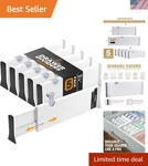 Adjustable Deep Drawer Divider 5" Tall, Expandable 13-22", 5-PACK, Non-slip.... Fixed Price $79.72.