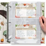 50 Pockets Full Size 4X6 For 8.5X11 (pack Of 25) Recipe Card Protectors Top-l.... Fixed Price $11.74.