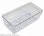 (36) Interdesign Linus 52330 3" X 6" 2" Clear Drawer Storage Organizer Bins. Fixed Price $145.90.
