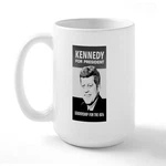 Cafepress Kennedy Coffee Mug, Large 15 Oz. White Cup (117571450). Fixed Price $17.99.