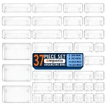 Emporio Kitchen Drawer Organizer Set - 37 Stackable Storage Trays For Makeup,.... Fixed Price $25.59.