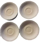 12 Mikasa Country Manor Saffron Saucers In Quilted Storage Case & Dividers. Fixed Price $25.00.