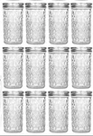 Verones Mason Jars 12 Oz Canning Jelly With Regular Lids Ideal For Jam. Fixed Price $30.00.
