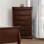 Dark Cherry Finish Hanging Drawers Chest (1PC),DUST Proof Case,english Dovetail. Fixed Price $489.02.