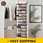 Whitmor 36 Pair Over The Door Shoe Organizer, Matt Gunmetal. Fixed Price $70.99.