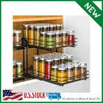 Rchyfeed Pull Out Spice Rack Organizer For Cabinet 2-TIER Heavy Duty Slide Ou.... Fixed Price $53.98.