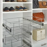 Rev-a-shelf CB-241407CR-5 Closet Chrome Tier Basket 24"X14"X7". Fixed Price $45.99.