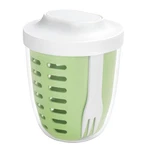 Portable Picnic Party Fruit Salad Storage Cup With Lids And FORK,20 Oz .... Fixed Price $15.78.