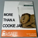 Original Kitchen Safe Time Locking Container White Lid Clear Base 3.5 Qt 7.5" Ht. Fixed Price $84.99.