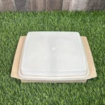 Vintage Tupperware Carrier 723-3 Harvest Almond Holds 16 Eggs Usa W/ Lid. Fixed Price $24.99.