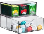 2 Acrylic Tea And Coffee Organizer, 9 Grids Bag Box 1 Compartm. Fixed Price $43.99.