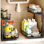 Fapzox Under Sink Organizer, Pack Organizers And Storage, 2-TIER.... Fixed Price $52.19.