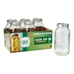 Ball Glass Mason Jar W/lid & Band, Wide Mouth, 64 Ounces, Count. Fixed Price $20.77.