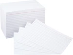 Ruled Lined Index Note Cards, 500 Count, Pack Of 100, White, 4 6. Fixed Price $12.95.