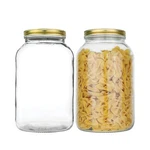 2 Pack - 1 Gallon Glass Mason Jar Wide Mouth With Airtight Metal Lid Safe. Fixed Price $52.29.
