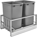 Rev-a-shelf 5349-18DM-2 Contemporary 14-3/4"W 35 Quart Pull Out Silver. Fixed Price $391.99.
