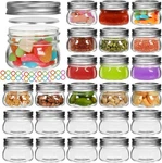 Aurotrends Mason Jars With Lids 24PACK, Small 4FL.OZ-24PACK. Fixed Price $35.48.