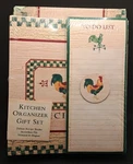 New Seasons Kitchen Organizer Gift Set-binder-file-notepad-magnet Country. Fixed Price $16.95.