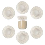 6 Pack Sourdough Starter Jar Covers Cloth, Elastic Containe.... Fixed Price $8.30.