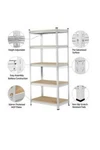 Yaheetech 5 Tier Metal Storage Shelve, 610867, Silver. Fixed Price $99.00.