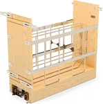 8" Wooden Pullout Shelf Bakeware Organizer For Base Kitchen Cabinets With Soft. Fixed Price $574.99.