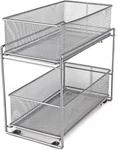 2 Tier Sliding Basket Stackable Cabinet Pull-out Drawer Mesh Organizer For Ki.... Fixed Price $41.19.