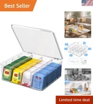 Tea Bags Organizer Large Storage Box For Kitchen Counter Pantry Acrylic. Fixed Price $41.69.