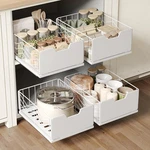 Netel 2 Pack Pull Out Cabinet Organizer Slide Drawers Kitchen Pantry Storage. Fixed Price $83.32.