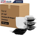Hinged Food Storage Containers Bulk Polypropylene Reusable Durable Kitchen Use. Fixed Price $87.04.