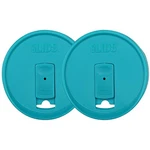 Mason Jar Drink Lid, Wide Mouth, Aqua Blue, Pack Of 2. Fixed Price $24.27.