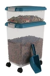 Dog Cat Dry Pet Food Storage Navy Airtight Kitchen Pantry Feeder Container. Fixed Price $64.30.