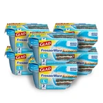 Gladware Freezerware Food Storage Containers With Lids, Large Rectangle .... Fixed Price $72.16.