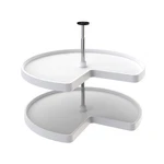 Rev-a-shelf 32'' Lazy Susan Kidney Polymer 2-SHELF, White, 3472-32-11-52. Fixed Price $93.11.