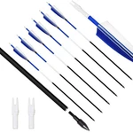 31INCH Carbon Arrows, Targeting Practice Hunting Arrow, Turkey Feather Fletch.... Fixed Price $51.61.