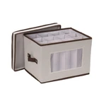 Household Essentials Natural 544 Stemware Storage Box With Lid Handles. Fixed Price $23.70.