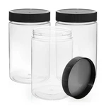 Vumdua 27 Ounce Plastic Jars With Lids, 3 Count (pack Of 1), Clear. Fixed Price $24.51.