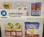 Idesign 6PC Recycled Pantry Bins Kitchen Organization & Storage Set. Fixed Price $39.99.
