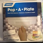 Camco Pop-a-plate Rv Paper Storage Dispenser White Up 125 9". Fixed Price $10.00.