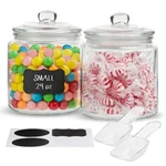 Kook Glass Storage Jars With Lids - 29OZ (set Of 2), Kitchen 32 Oz, Clear. Fixed Price $45.34.