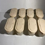 Tupperware Modular Mates Small Spice Containers #1843-20 Lot Of Vintage. Fixed Price $21.99.