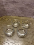 Lot Of 4 Pyrex 7202A 1 Cup 236 Ml Clear Round Glass Food Storage Bowl. Fixed Price $29.99.