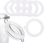 6 Pcs 3.75 Inches White Silicone Jar Seals - Airtight Gaskets & Rings For. Fixed Price $8.84.