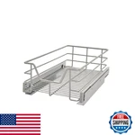 Closetmaid 32101 Premium 11.5" Kitchen Cabinet Pull Out Basket, Platinum. Fixed Price $76.42.