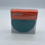 Of 2 Le Creuset Caribbean & Cool Mint 4" Silicone Knob Storage Lids Bpa Free. Fixed Price $29.99.