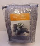 New Bed Bath & Beyond Our Table 6 Piece Quilted Dinnerwear Storage - Dark Grey. Fixed Price $32.80.