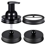 Komashr Mason Jar Bathroom Accessories 1 Wide Mouth, 3 Regular Black. Fixed Price $14.96.